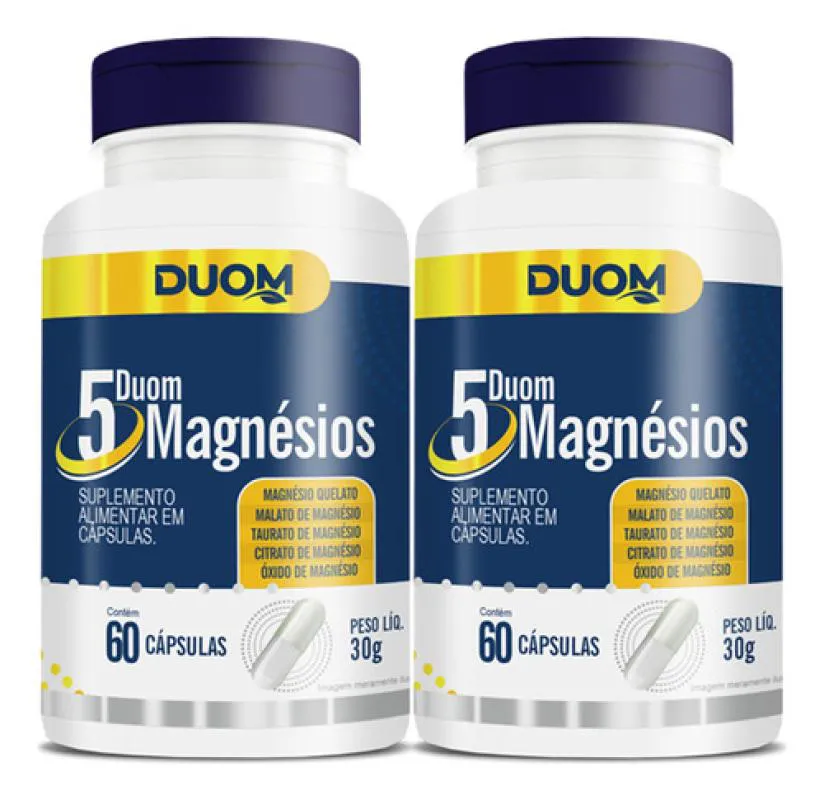 5 Magnésios 2 X 60 Cápsulas Duom