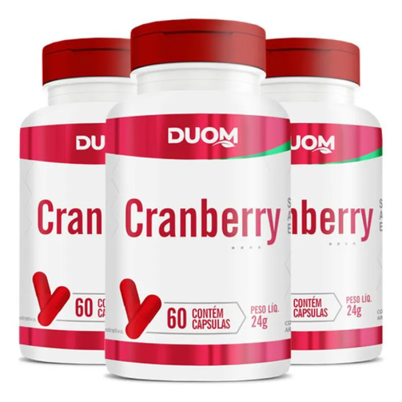 Cranberry 3 X 60 Cápsulas Duom