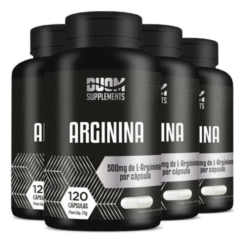 Arginina 4 X 120 Cápsulas Duom