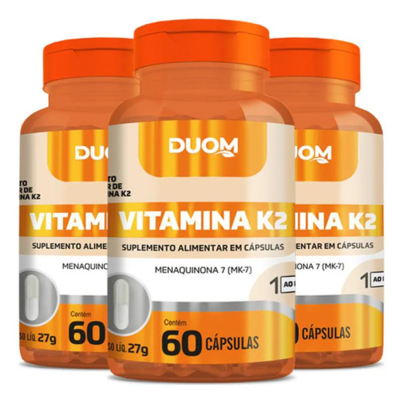 Vitamina K2 3 X 60 Cápsulas Duom