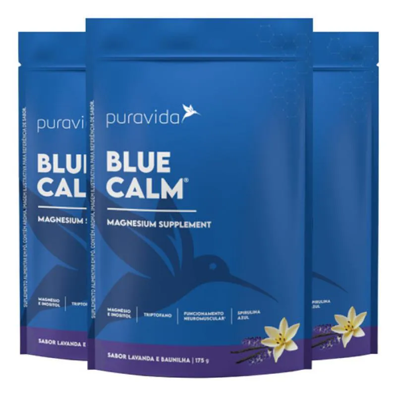 Blue Calm Lavanda e Baunilha 3 X 175g Puravida
