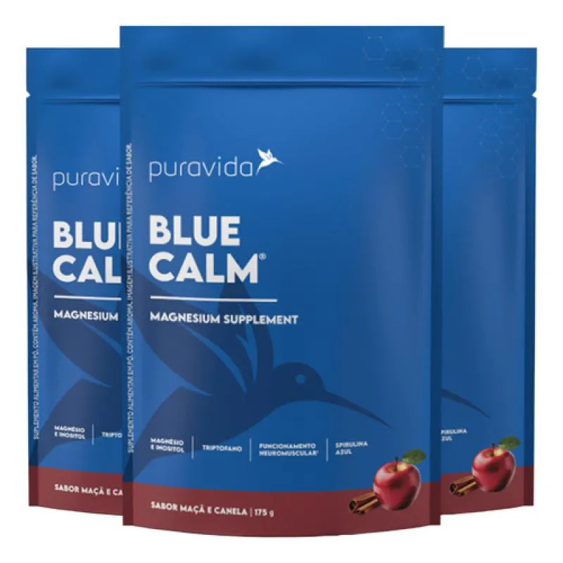 Blue Calm Maçã e Canela 3 X 175g Puravida
