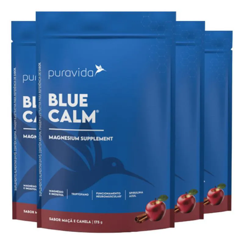 Blue Calm Maçã e Canela 4 X 175g Puravida