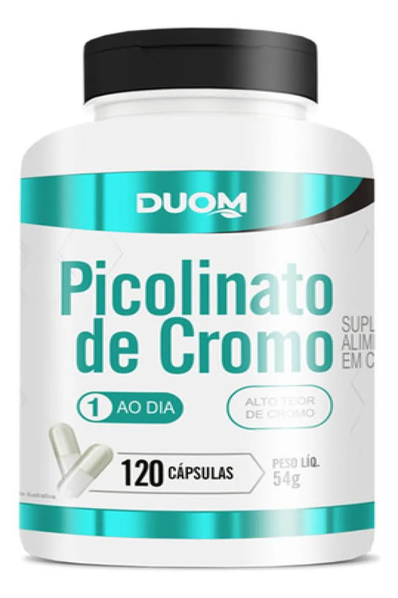 Picolinato de Cromo 120 Cápsulas Duom