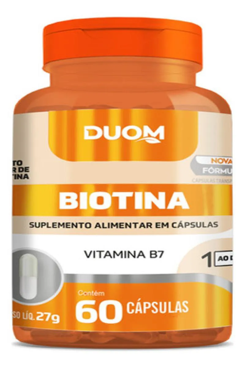Vitamina B7 Biotina 60 Cápsulas Duom