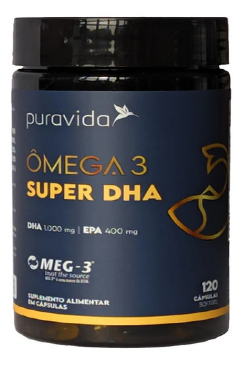 Ômega 3 Super Dha 120 Cápsulas Puravida