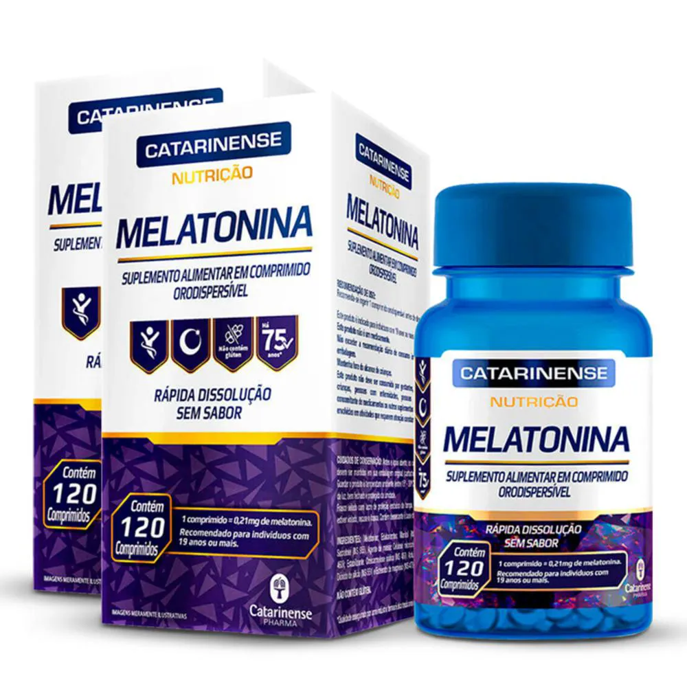 Kit 2 Melatonina Catarinense 120 comprimídos