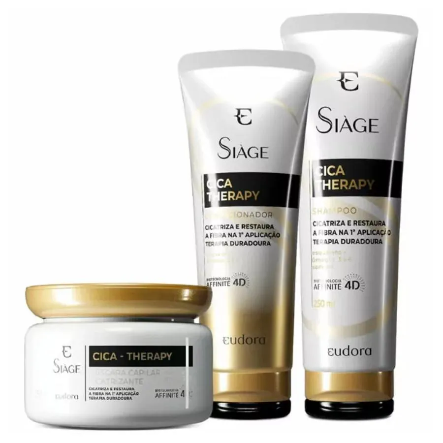Kit Cica-Therapy Siàge Shampoo + Condicionador + Máscara – Eudora