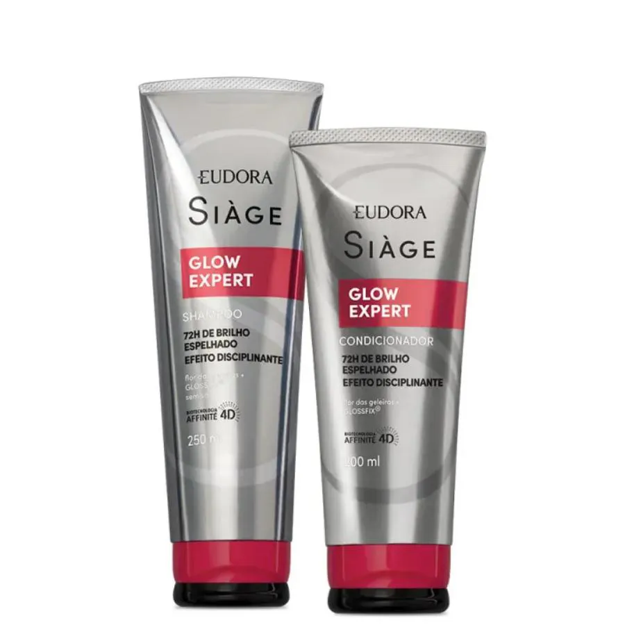 Kit Glow Expert: Shampoo 250ml + Condicionador 200ml Siàge - Eudora