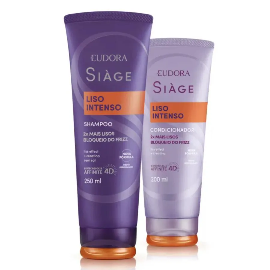 Kit Shampoo e Condicionador Liso Intenso Siàge - Eudora