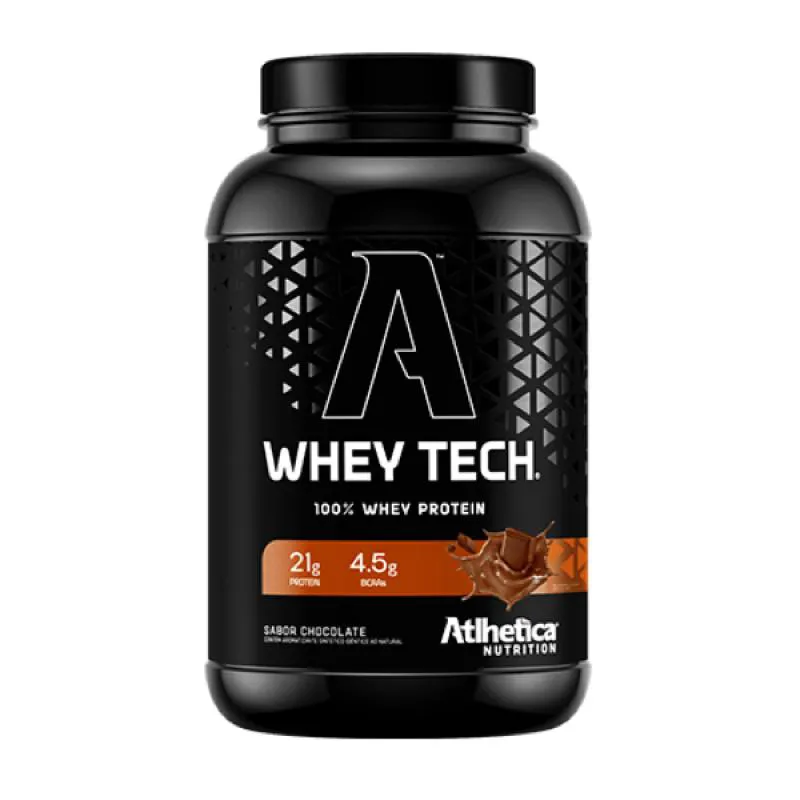 Whey Tech 900g Isolada e Concentrada - Atlhetica Nutrition Chocolate