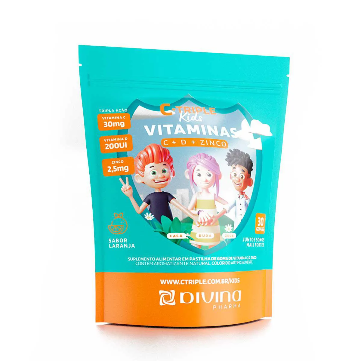 Polivitamínico C-Triple Kids Infantil 30 gomas