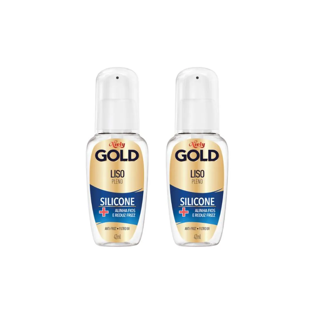 Silicone Niely Gold Liso Pleno 42ml - Kit C/ 2un