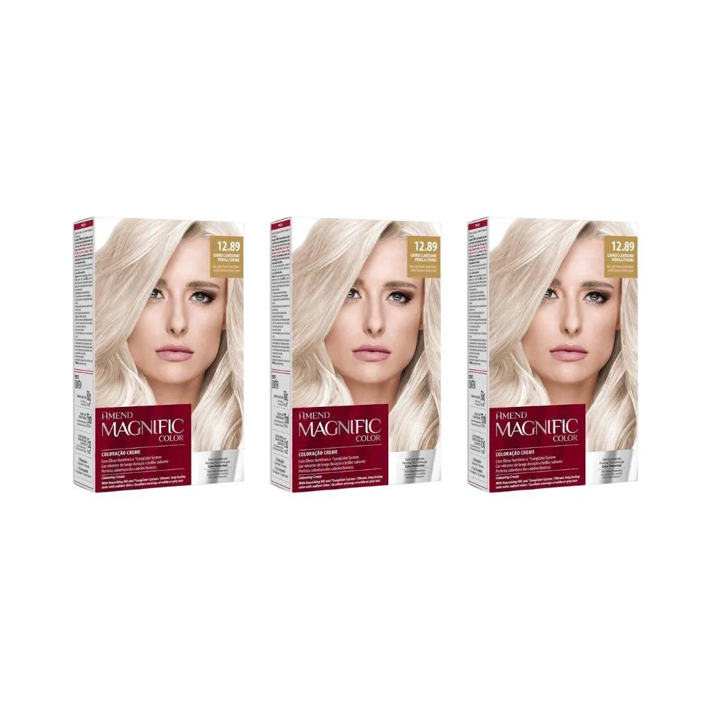 Coloraçao Amend Magnific Cr 12.89 Lr Cl Prl Cendre-Kit C/3un