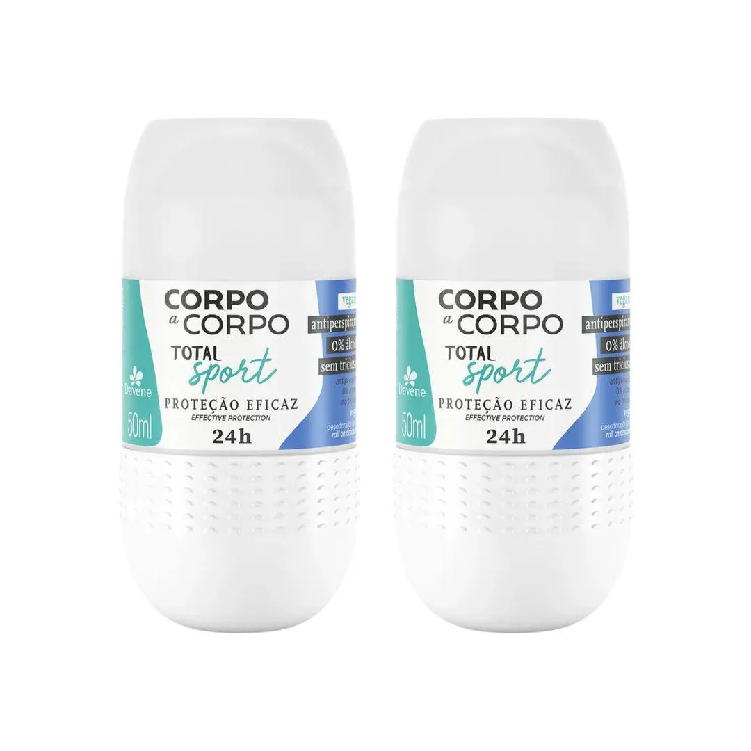 Desodorante Roll-On Corpo A Corpo Sport 50ml - Kit C/ 2un