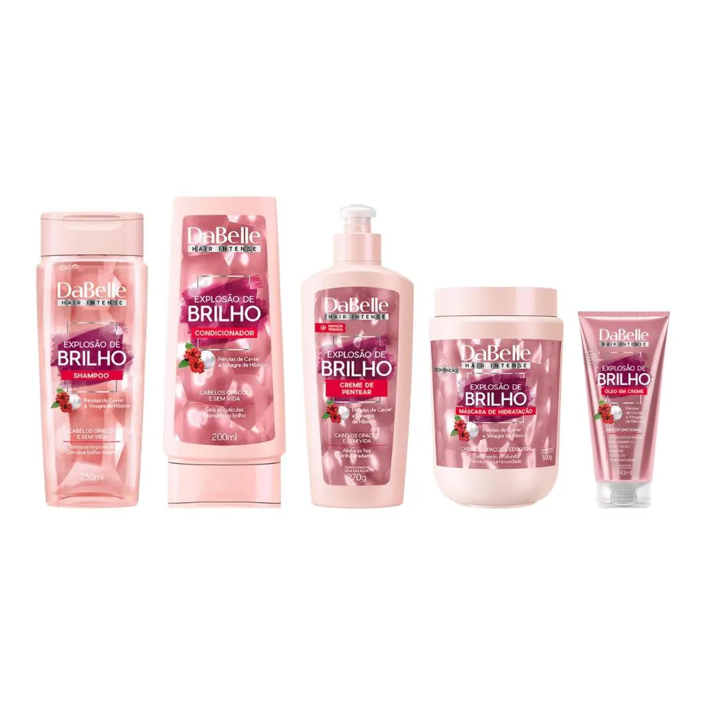 Kit Dabelle Explosão de Brilho Sh+Cond+Masc+Crem+Serum+Poten