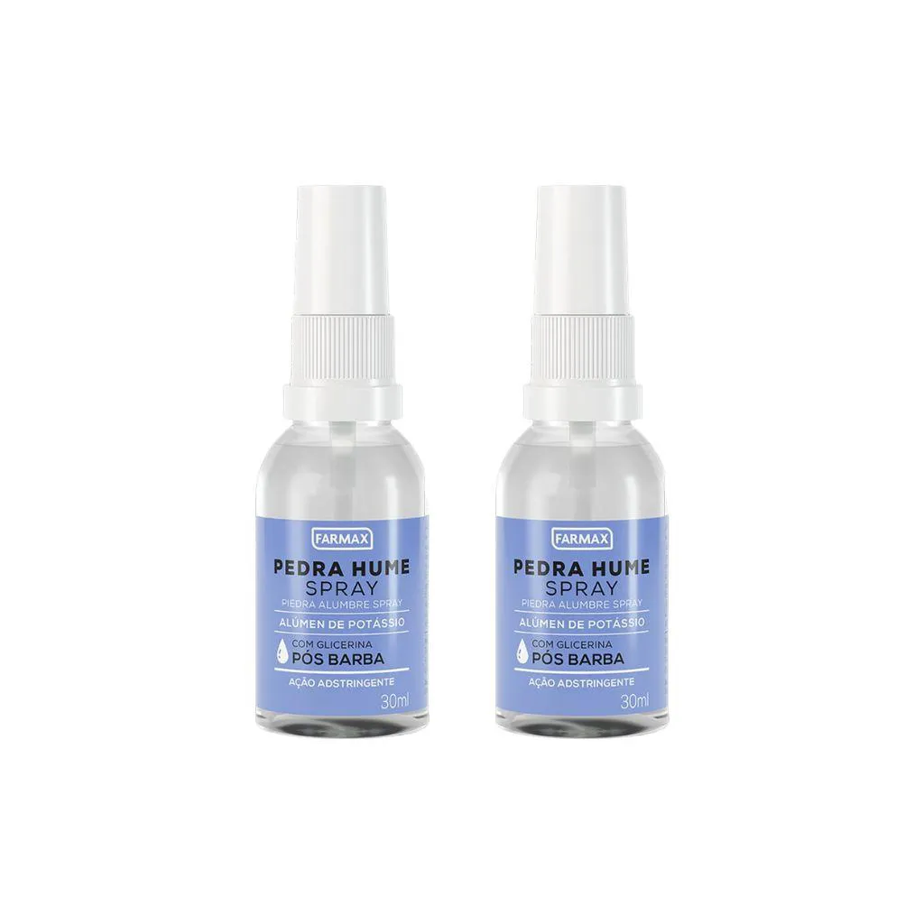 Pedra Hume Farmax 30ml Spray - Kit C/ 2un