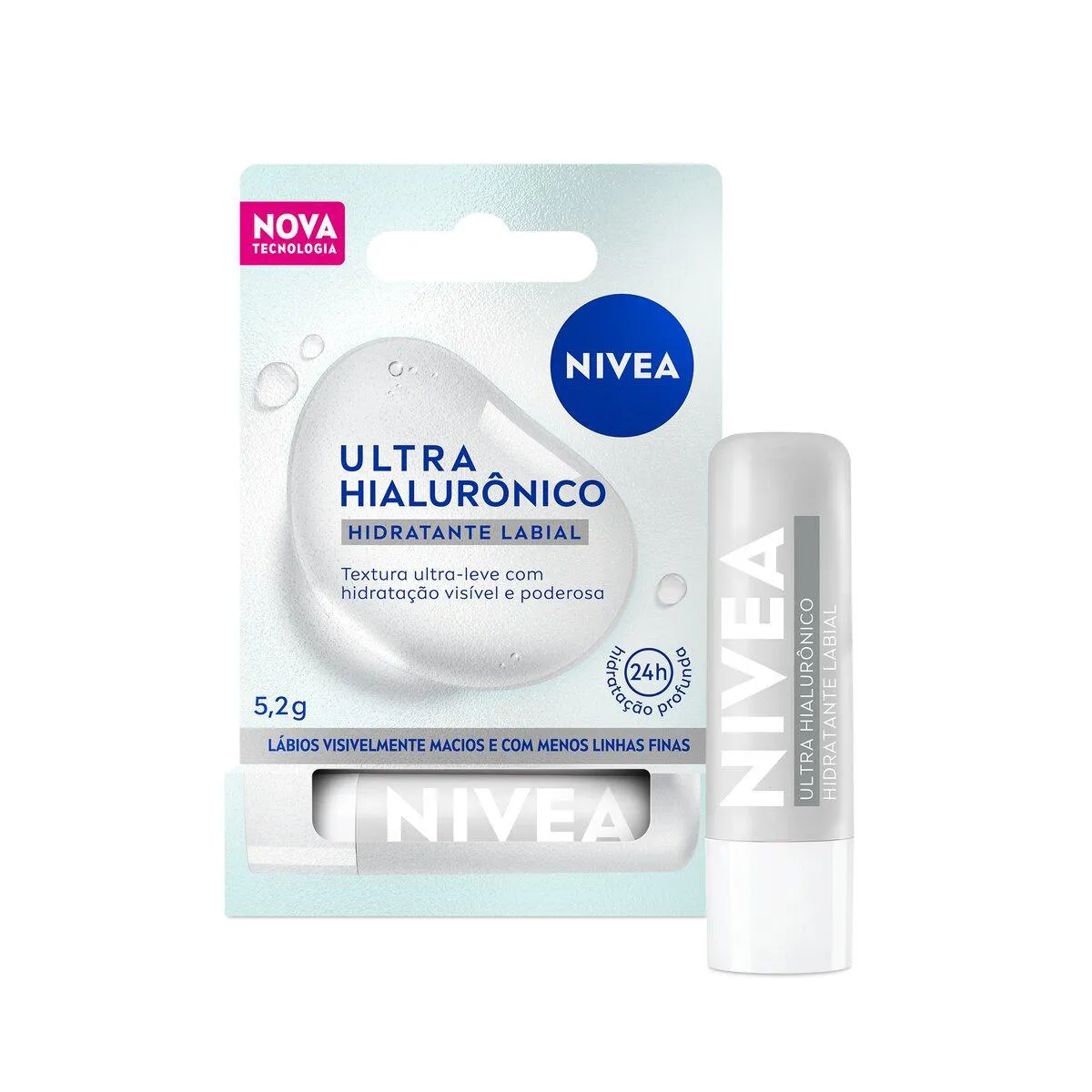 Hidratante Labial Nivea Ultra Hialurônico 5,2g