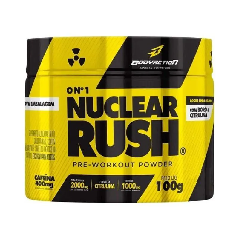 Nuclear Rush Pré-treino (100g) - Sabor: Guaraná