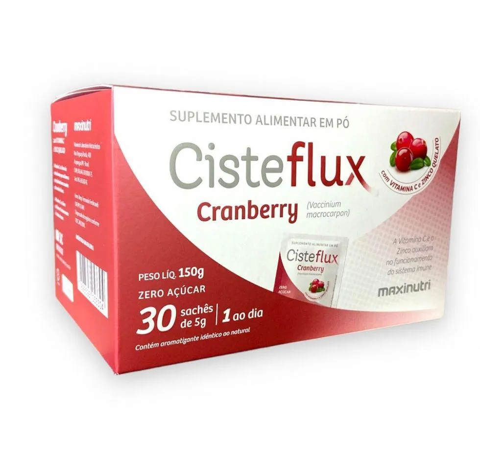 Cisteflux Cranberry Display (30 sachês de 5g) - Padrão: Único