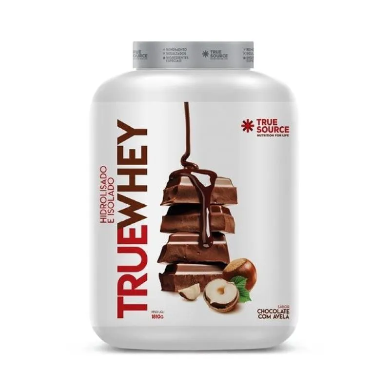 True Whey (1,8kg) - Hidrolisado e Isolado - Choc c/ Avelã