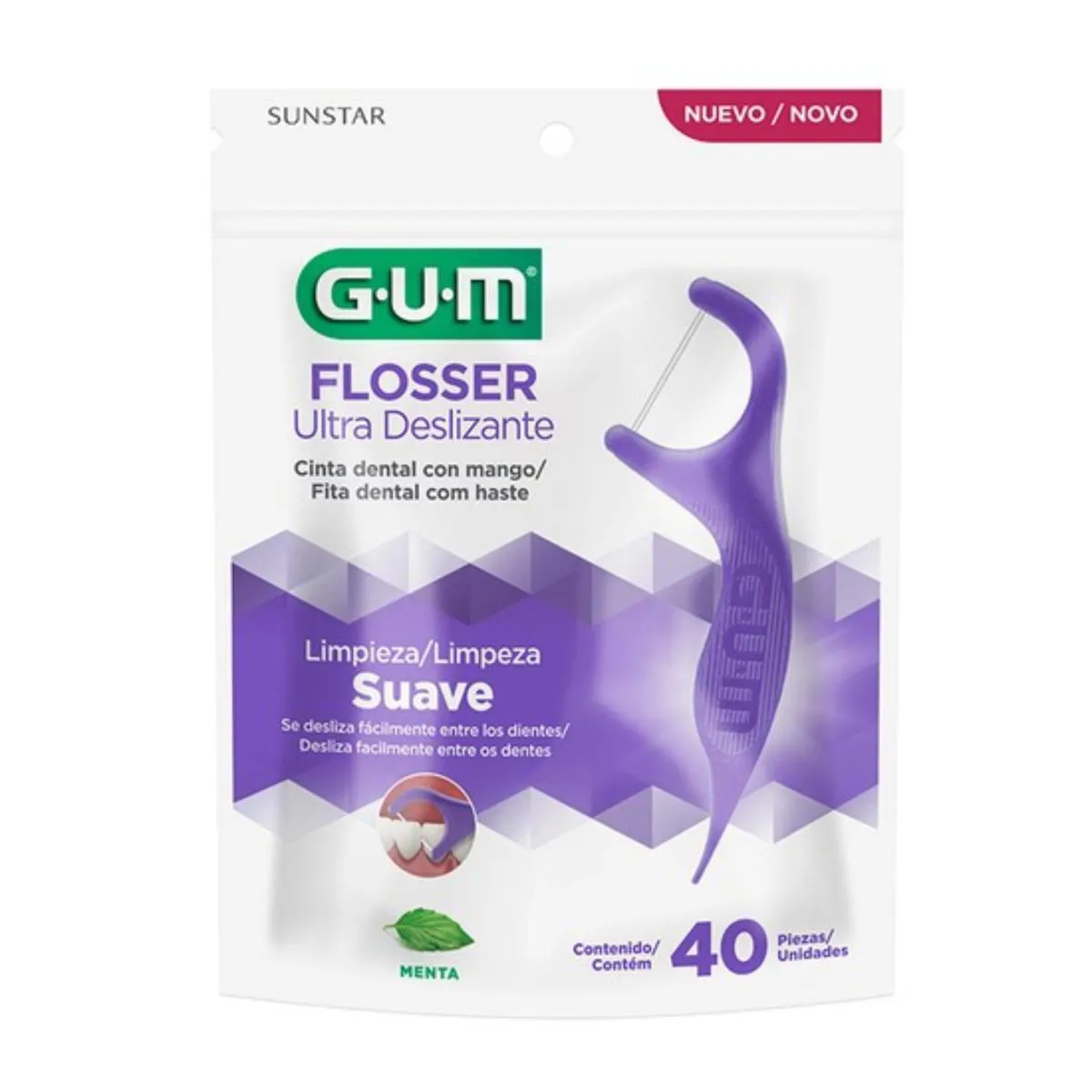 Fio Dental Flosser 40un Gum - Sunstar