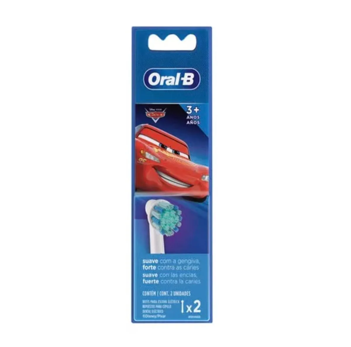 Refil Escova Elétrica Disney Carros 2 Unid - Oral-b