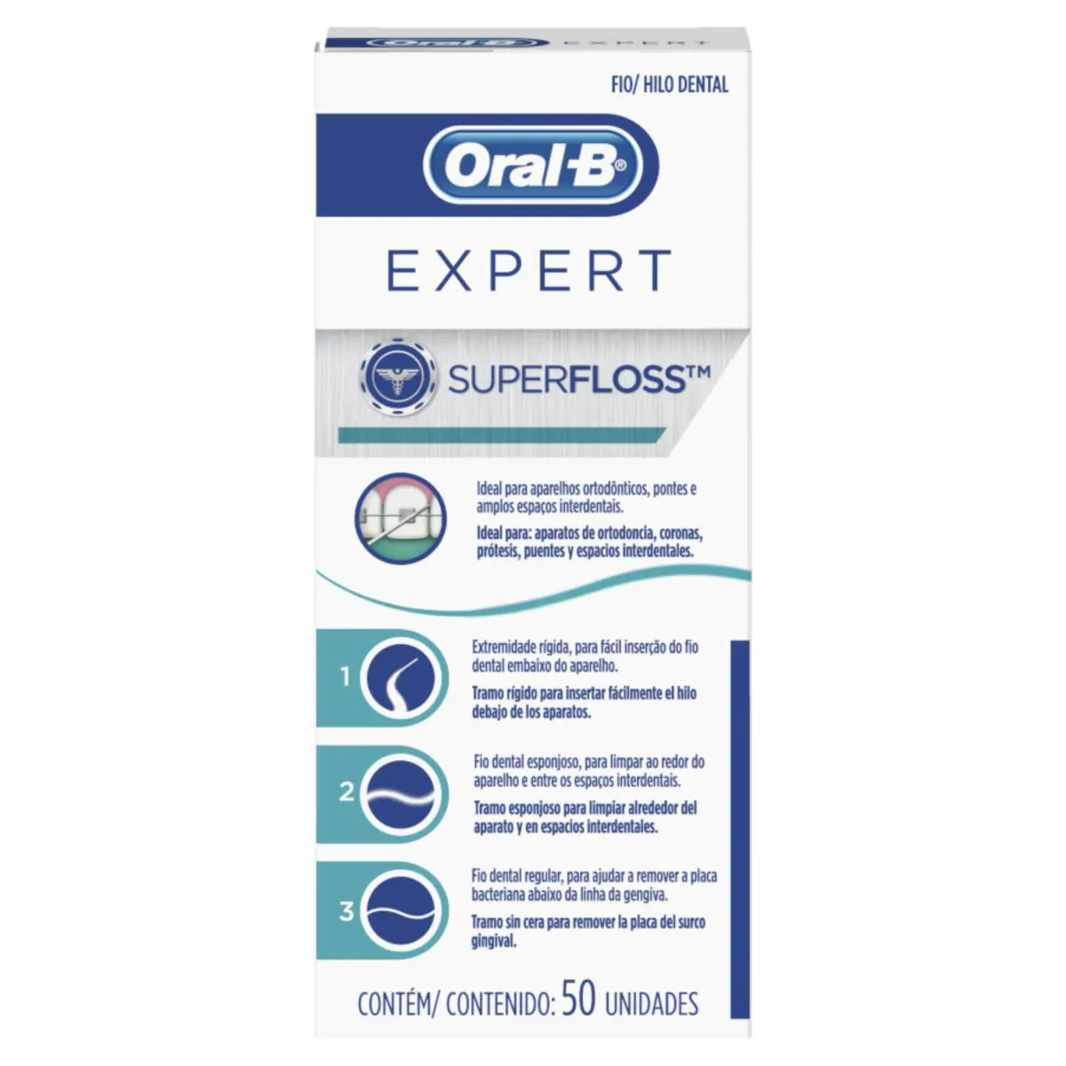 Fio Dental Super Floss 50 unid - Oral-B