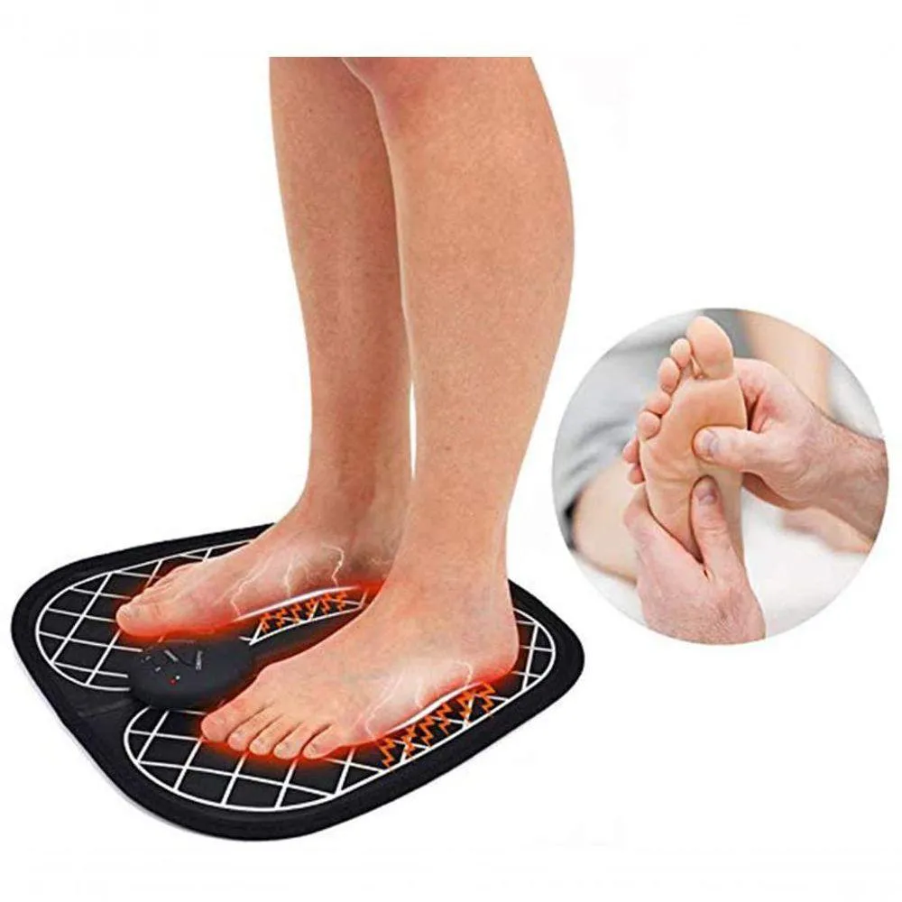 Tapete Terapia Relaxante Muscular Massageador Elétrico Para Os Pés Único
