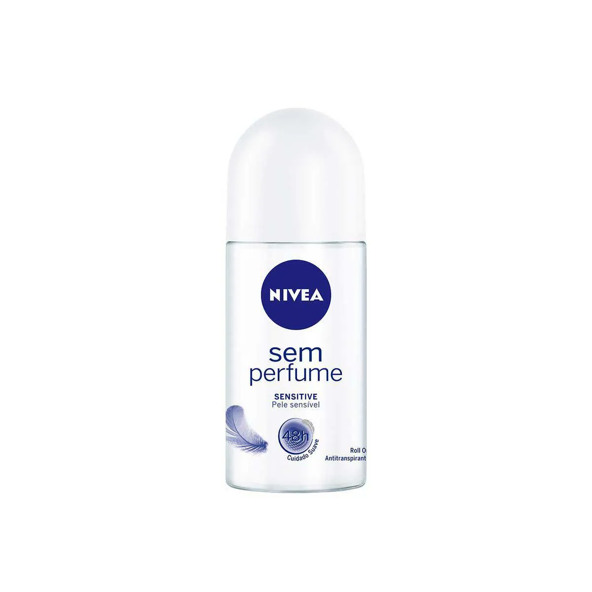 Desodorante Antitranspirante Roll-On Nivea 48h Sem Perfume Sem Álcool 50ml