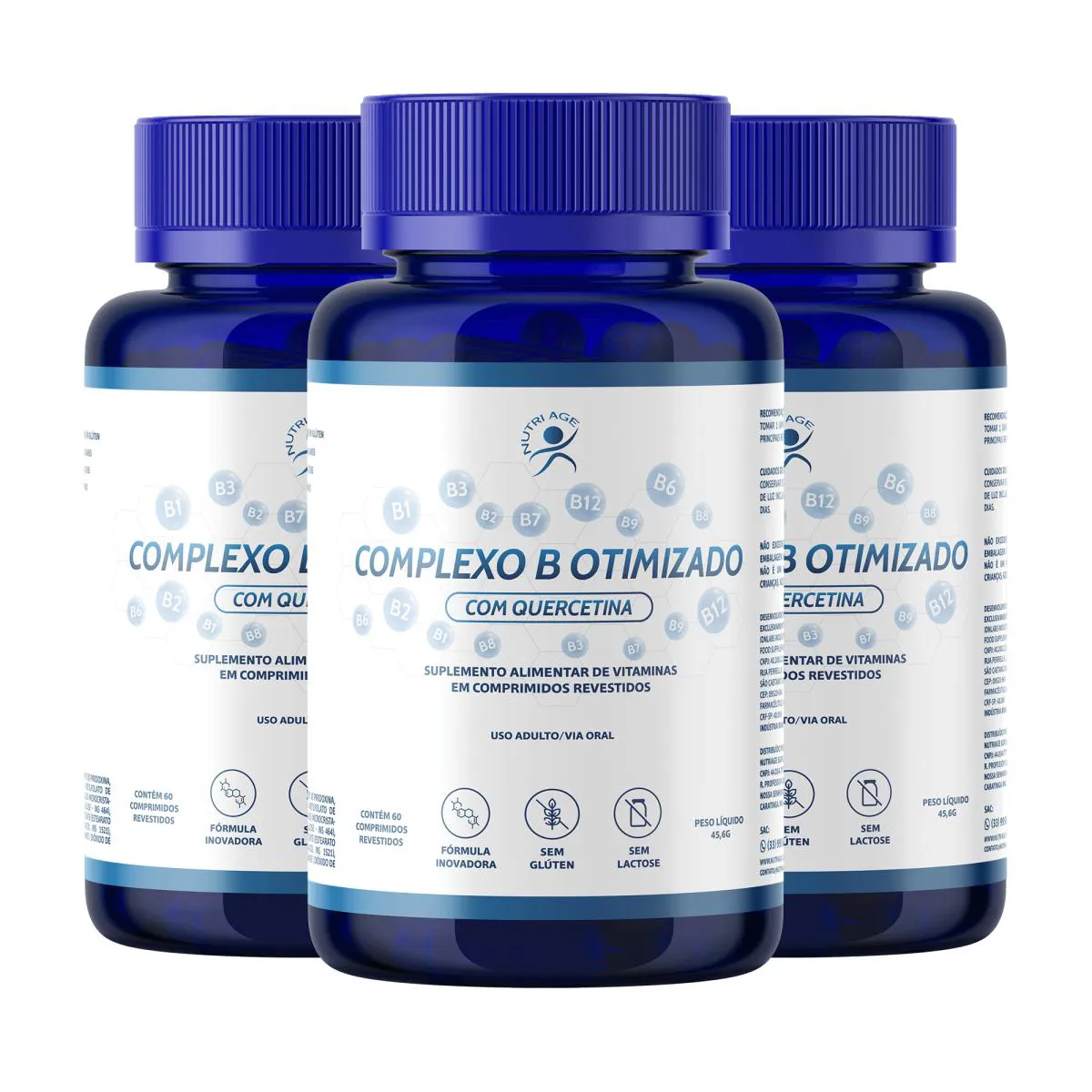 Complexo B Otimizado Com Quercetina 180 Cap Nutriage