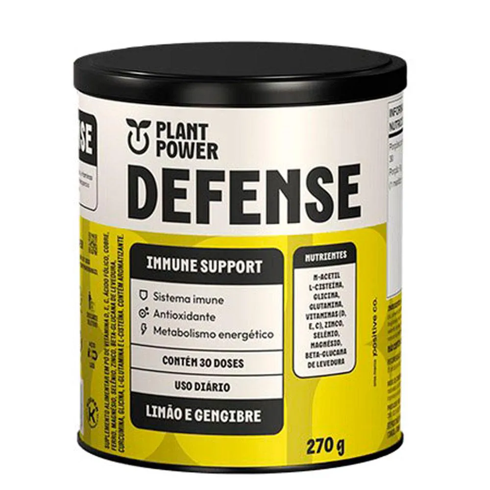 Defense Limão e Gengibre Plant Power 270g U Unica