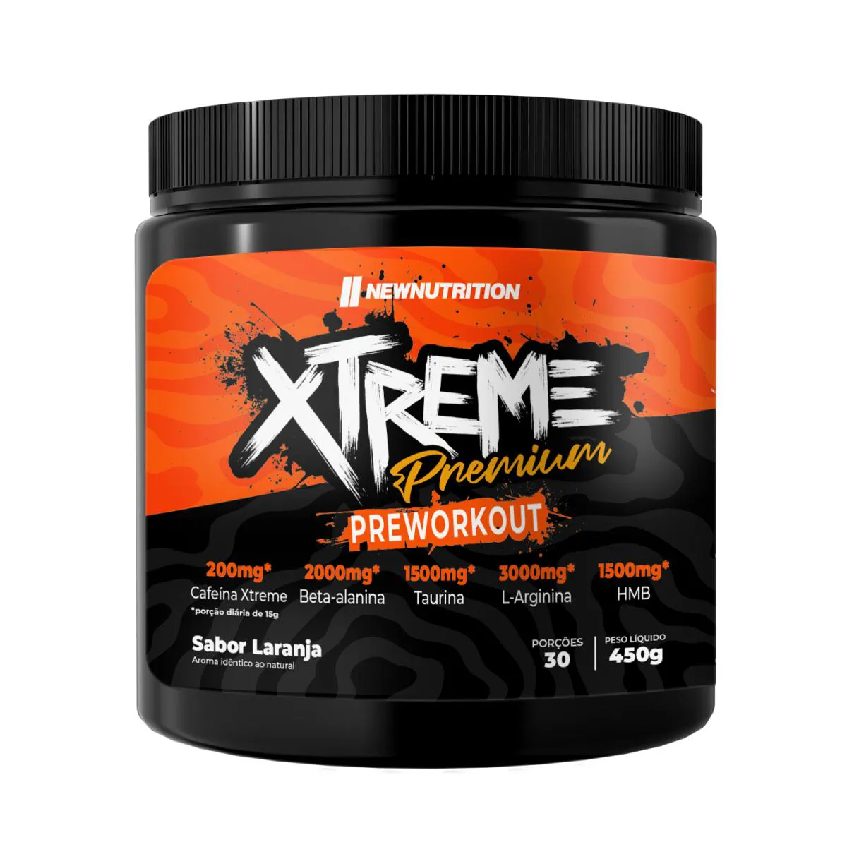 Pré Treino Xtreme Premium 450g Laranja