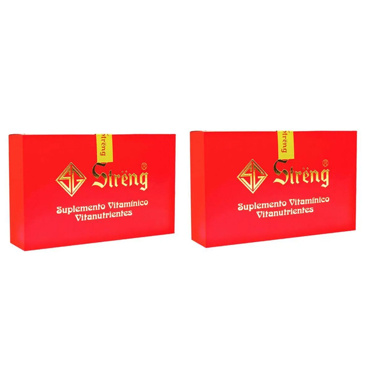 2 Caixas Streng Suplemento Vitaminico 16 Frascos 5ml