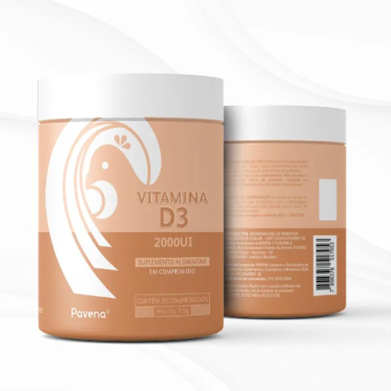 Vitamina D3 2000UI Pavena - 30 comprimidos