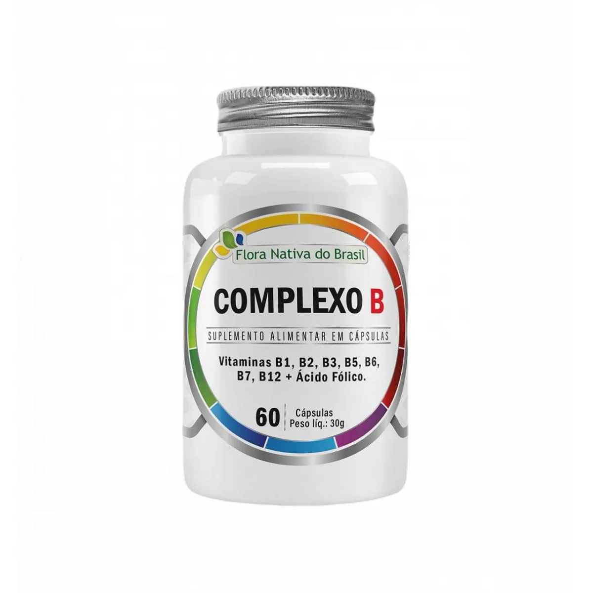 Complexo B 500mg + Biotina- 60 cápsulas- Flora Nativa
