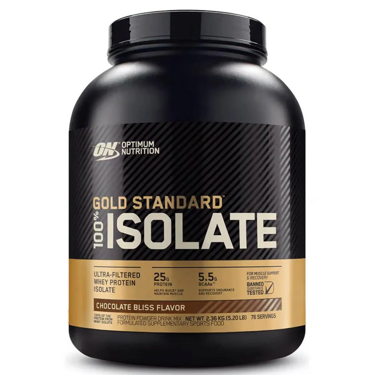 Whey Protein Gold Isolate 5,2lbs (2,36kg) Chocolate - Optimum Nutrition