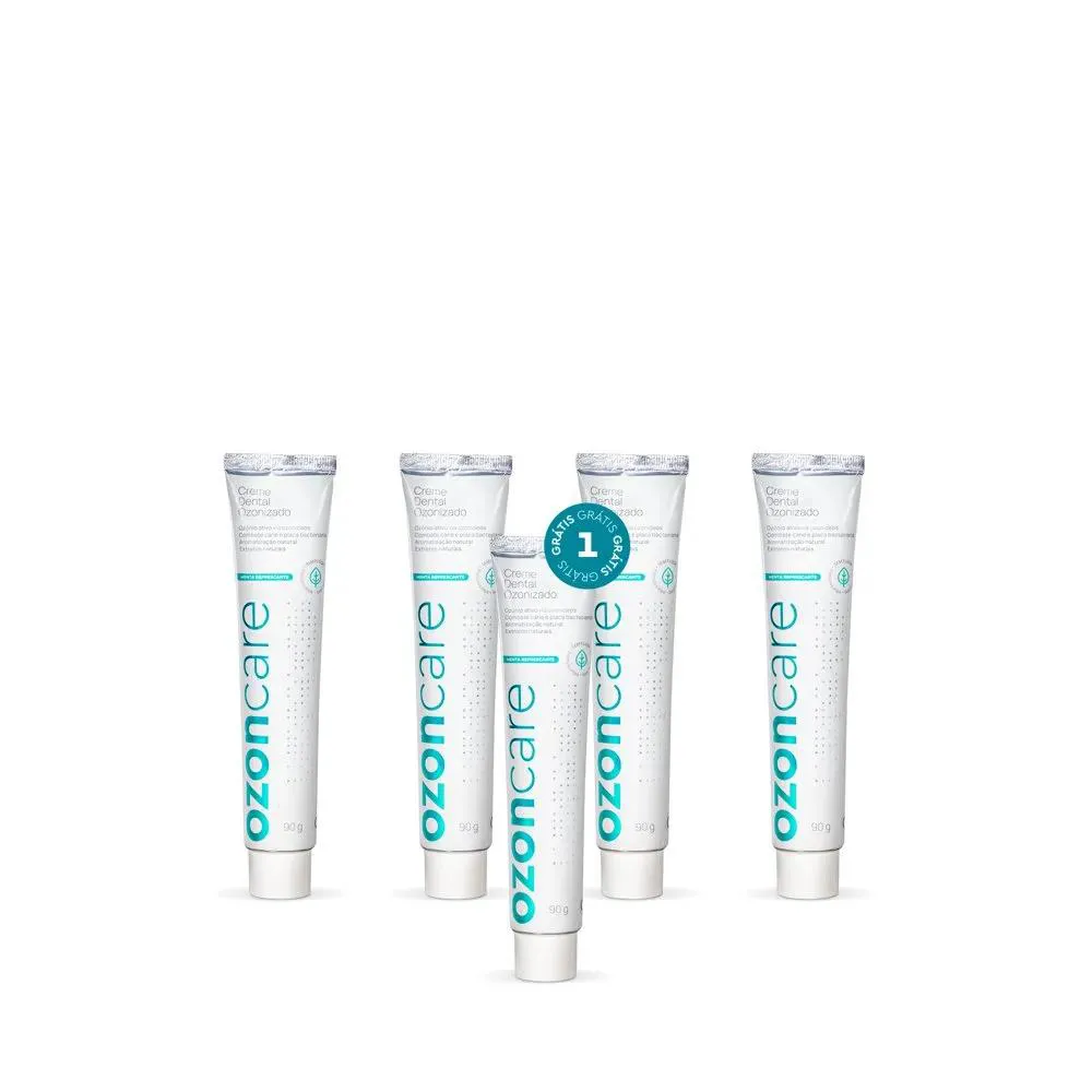 Kit Creme Dental Ozonizado - 90g - Pague 4 Leve 5!