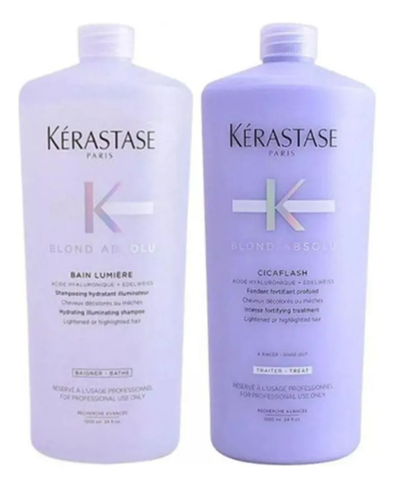 Kit Kérastase Blond Absolu Shampoo Lumière+ Cicaflash 1000ml