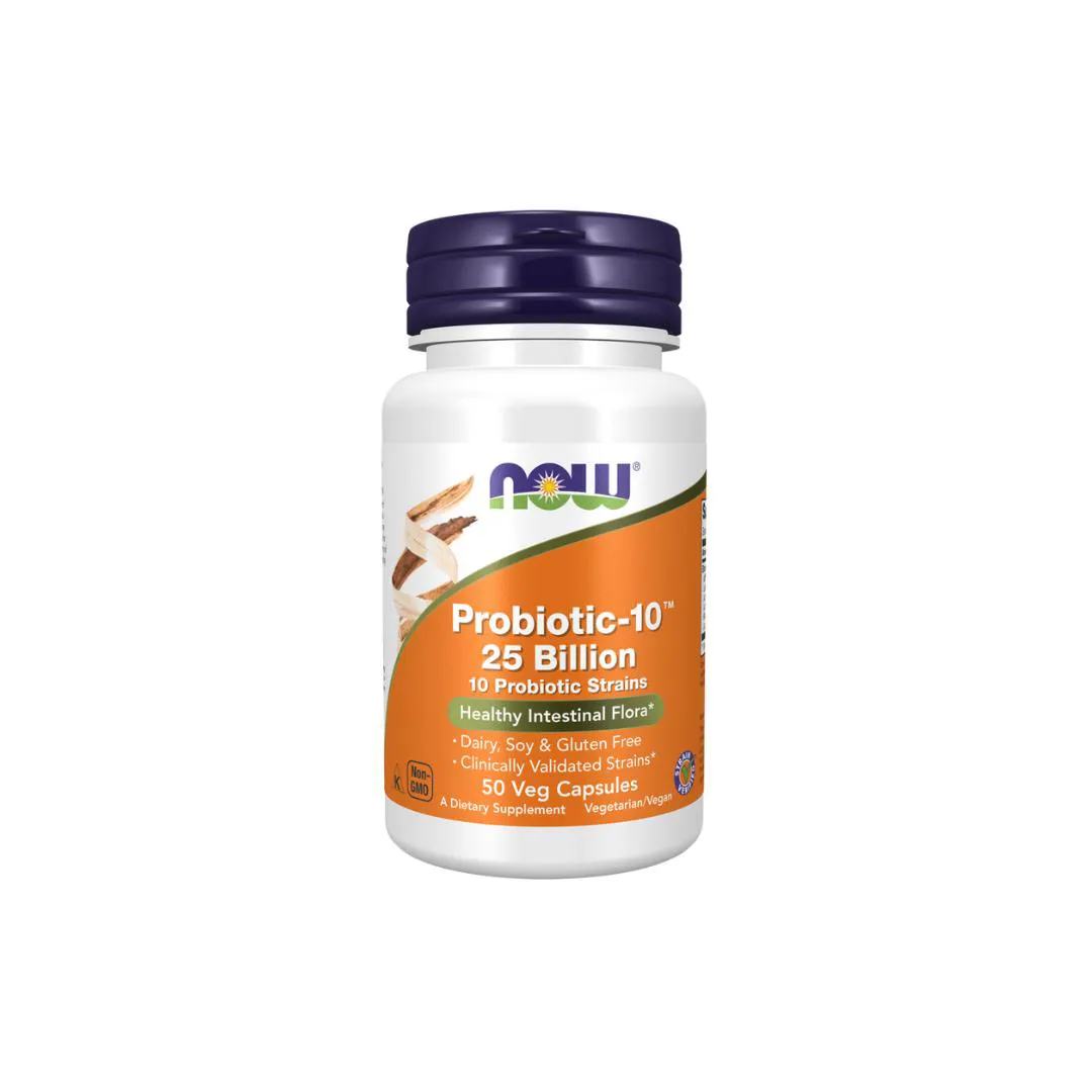 Probiotic-10 25  Billion Now Foods 50 Capsulas