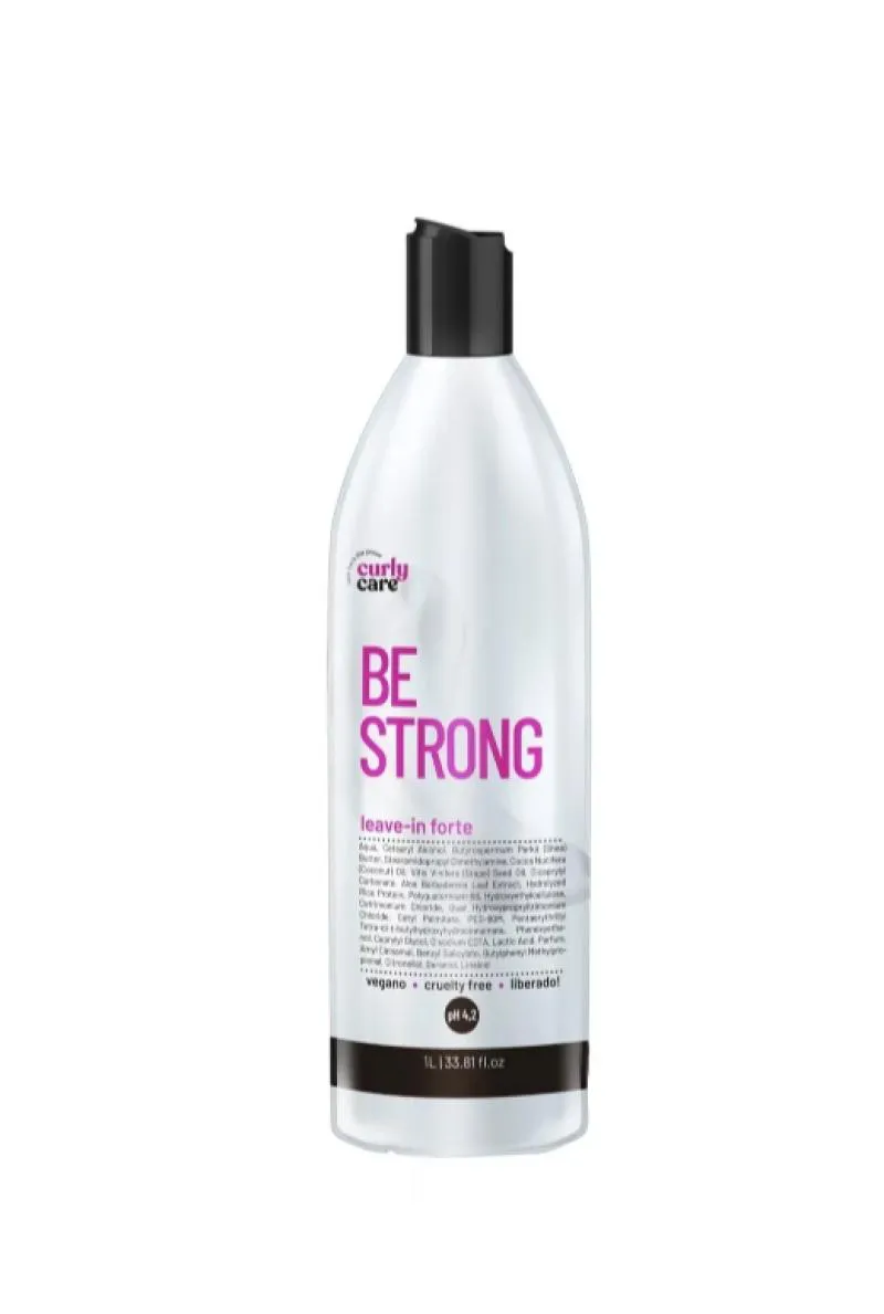 Be Strong Leave in Forte para Cachos e Crespos 1 Litro Curly Care