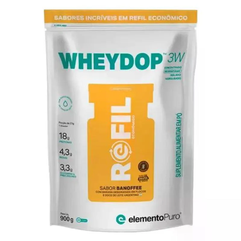 Refil Wheydop 3w Banoffee 900g