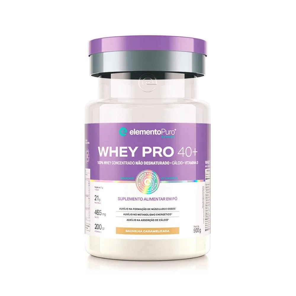Whey Protein 40+ Baunilha Caramelizada 900g