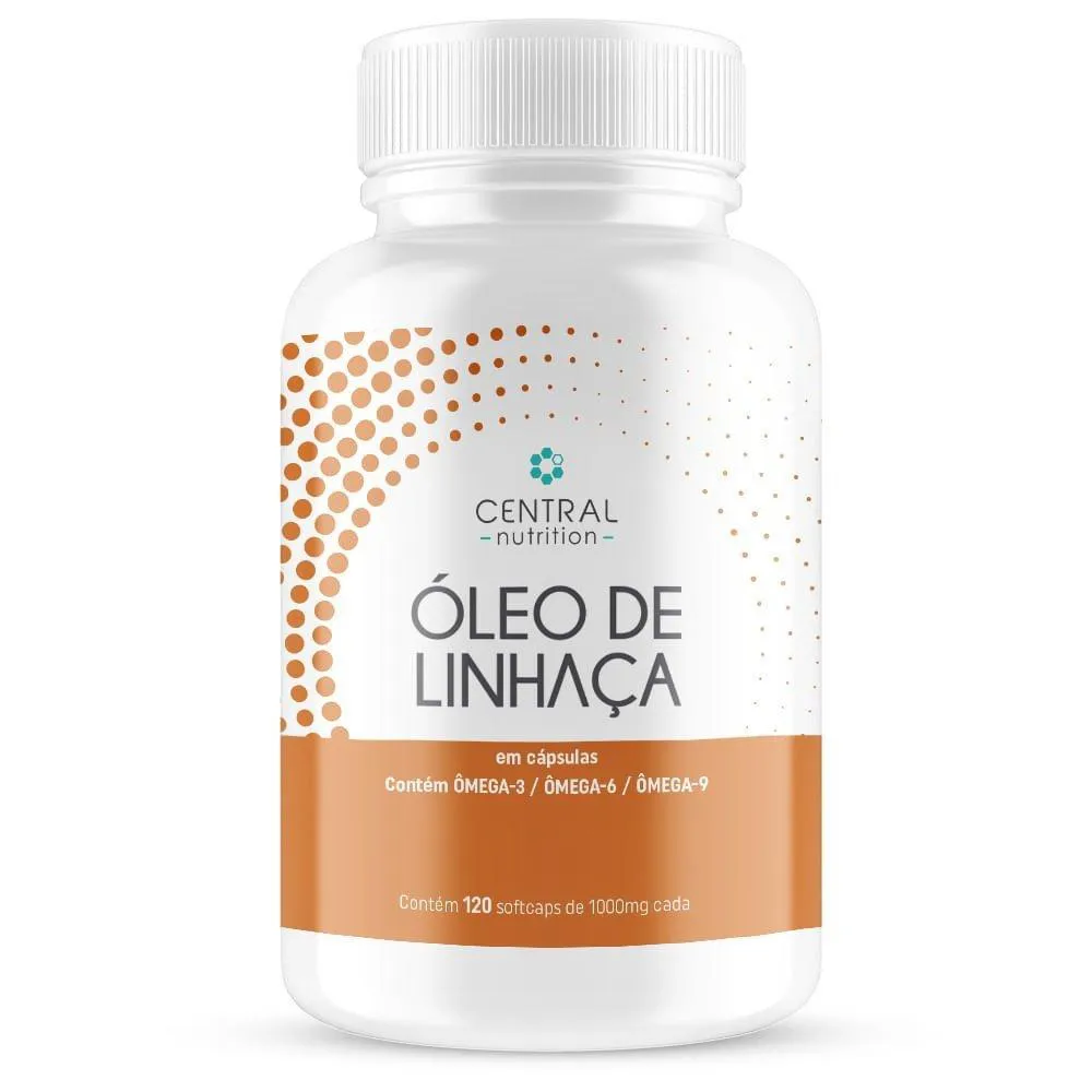 Oleo De Linhaca 1000 Mg Central Nutrtion 120 Cápsulas