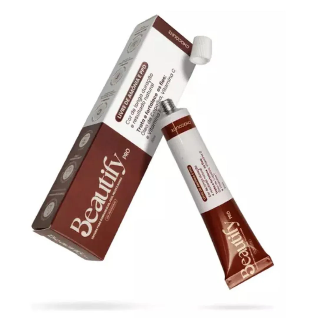 Tintura Beautify Pro Chocolate Para Cílios Brow Lamination