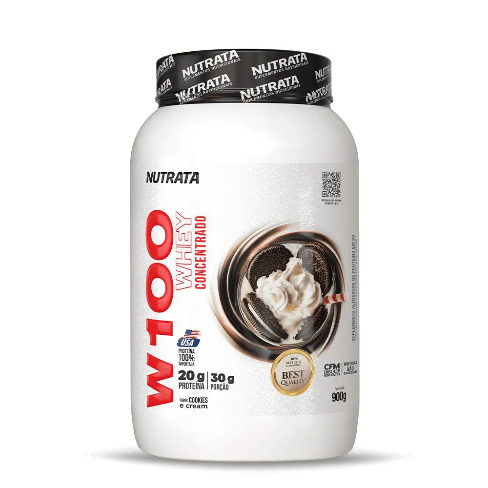 Whey W100 Cookies & Cream 900g - Nutrata