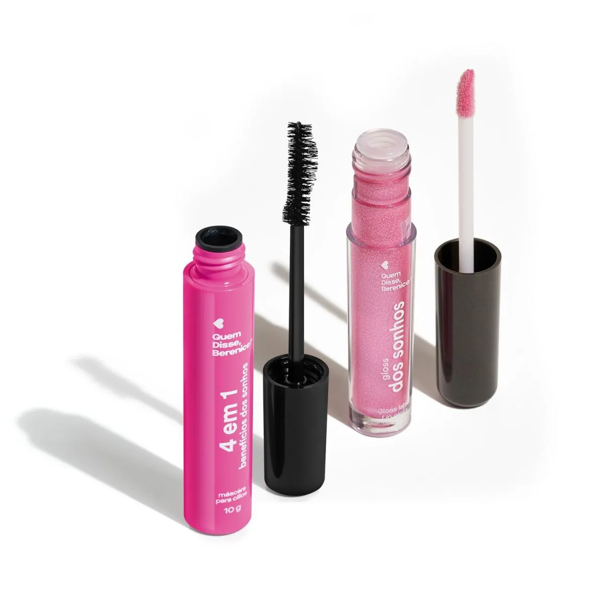 Combo Dos Sonhos: Máscara Para Cílios 4 Em 1 10g + Gloss Labial Rosadex 4ml