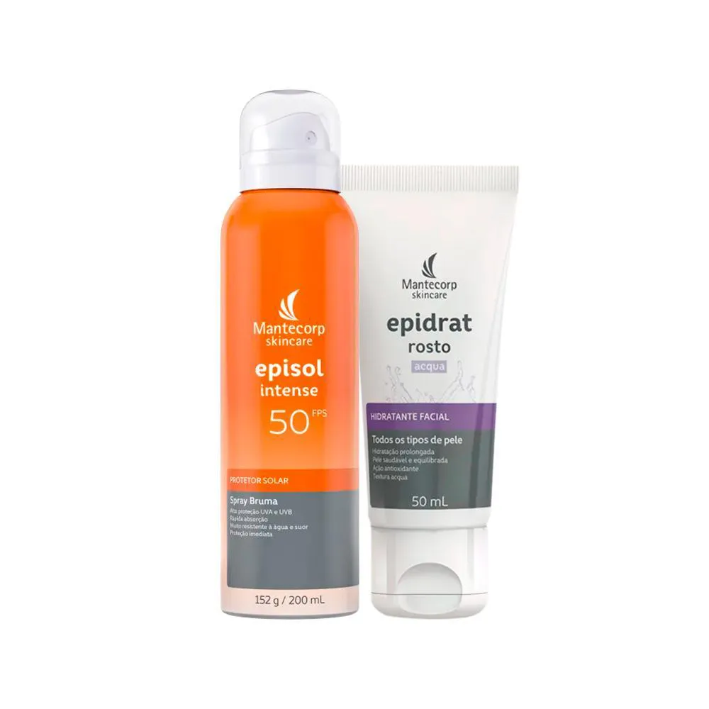 Kit Facial Mantecorp - Protetor Solar FPS50 200ml e Hidratante