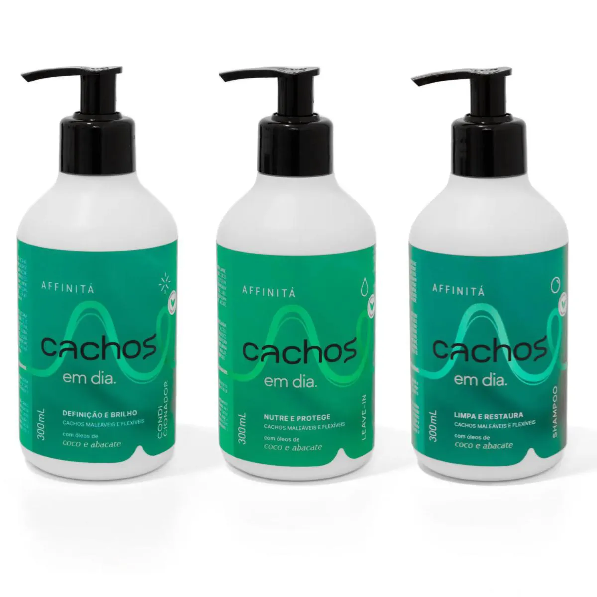 Kit Completo Cachos Maleáveis e Flexíveis em Dia - Affinitá