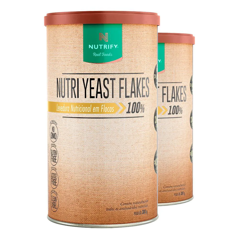 Kit 2 Nutri Yeast Flakes Nutrify 300g